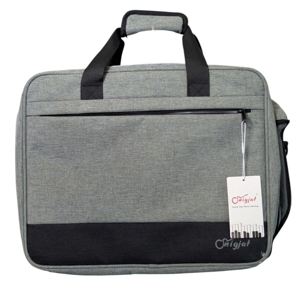 Snigjat New Laptop Bag Tablet Sleeve Musician Keyboard Case Grey w/Tags